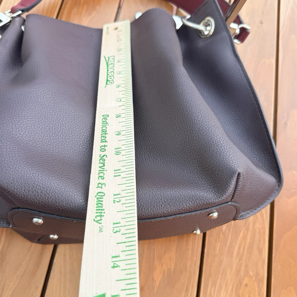 Guess burgundy Hobo Shoulder Bag Large